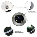 Lampe encastrable SMD 5050 pour extérieur, allée, jardin, terrasse, 4 LED lumière blanche, 4 LED lumière blanc chaud