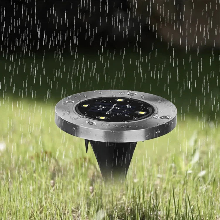 Lampe encastrable SMD 5050 pour extérieur, allée, jardin, terrasse, 4 LED lumière blanche, 4 LED lumière blanc chaud