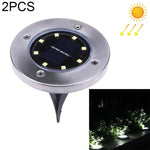 Lampe encastrée SMD 5050 pour extérieur, allée, jardin, terrasse, LED, 8 LED lumière blanche, 8 LED lumière blanc chaud