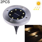 Lampe encastrée SMD 5050 pour extérieur, allée, jardin, terrasse, LED, 8 LED lumière blanche, 8 LED lumière blanc chaud