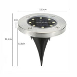 Lampe encastrée SMD 5050 pour extérieur, allée, jardin, terrasse, LED, 8 LED lumière blanche, 8 LED lumière blanc chaud