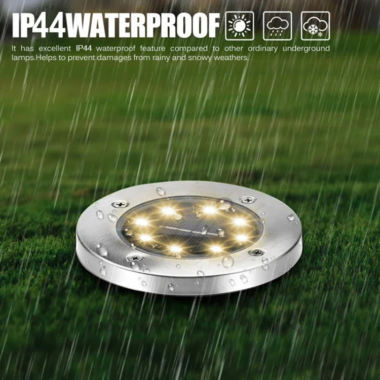 Lampe encastrée SMD 5050 pour extérieur, allée, jardin, terrasse, LED, 8 LED lumière blanche, 8 LED lumière blanc chaud