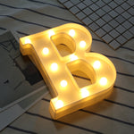 Lumière de vacances LED blanche chaude autonome à piles sèches, N, A, B, O, C, P, D, Q, E, R, F, G, T, U, I, V, W, J, X, K, L, M, Z