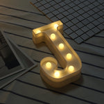 Lumière de vacances LED blanche chaude autonome à piles sèches, N, A, B, O, C, P, D, Q, E, R, F, G, T, U, I, V, W, J, X, K, L, M, Z