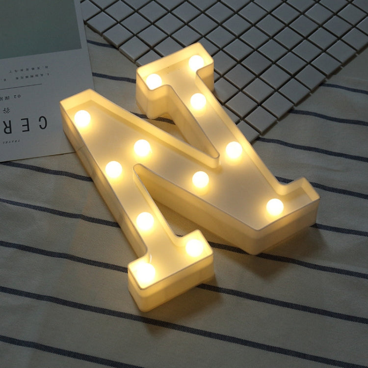Lumière de vacances LED blanche chaude autonome à piles sèches, N, A, B, O, C, P, D, Q, E, R, F, G, T, U, I, V, W, J, X, K, L, M, Z