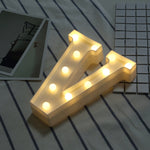 Lumière de vacances LED blanche chaude autonome à piles sèches, N, A, B, O, C, P, D, Q, E, R, F, G, T, U, I, V, W, J, X, K, L, M, Z