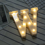 Lumière de vacances LED blanche chaude autonome à piles sèches, N, A, B, O, C, P, D, Q, E, R, F, G, T, U, I, V, W, J, X, K, L, M, Z