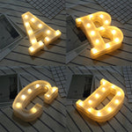 Lumière de vacances LED blanche chaude autonome à piles sèches, N, A, B, O, C, P, D, Q, E, R, F, G, T, U, I, V, W, J, X, K, L, M, Z