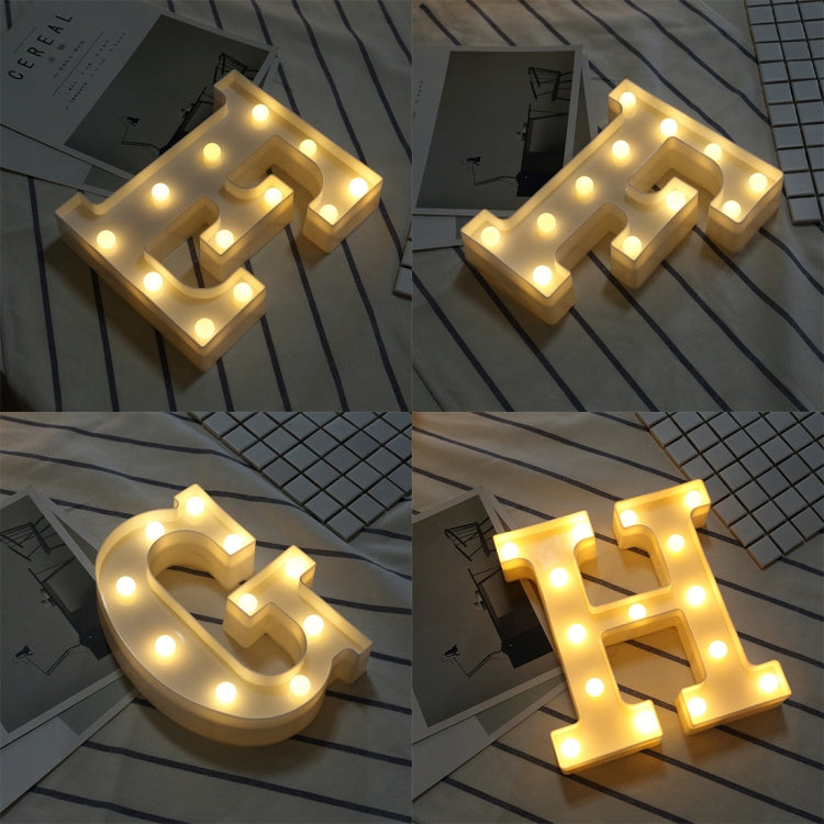 Lumière de vacances LED blanche chaude autonome à piles sèches, N, A, B, O, C, P, D, Q, E, R, F, G, T, U, I, V, W, J, X, K, L, M, Z