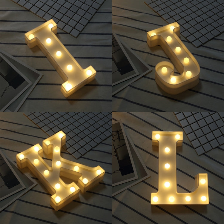 Lumière de vacances LED blanche chaude autonome à piles sèches, N, A, B, O, C, P, D, Q, E, R, F, G, T, U, I, V, W, J, X, K, L, M, Z