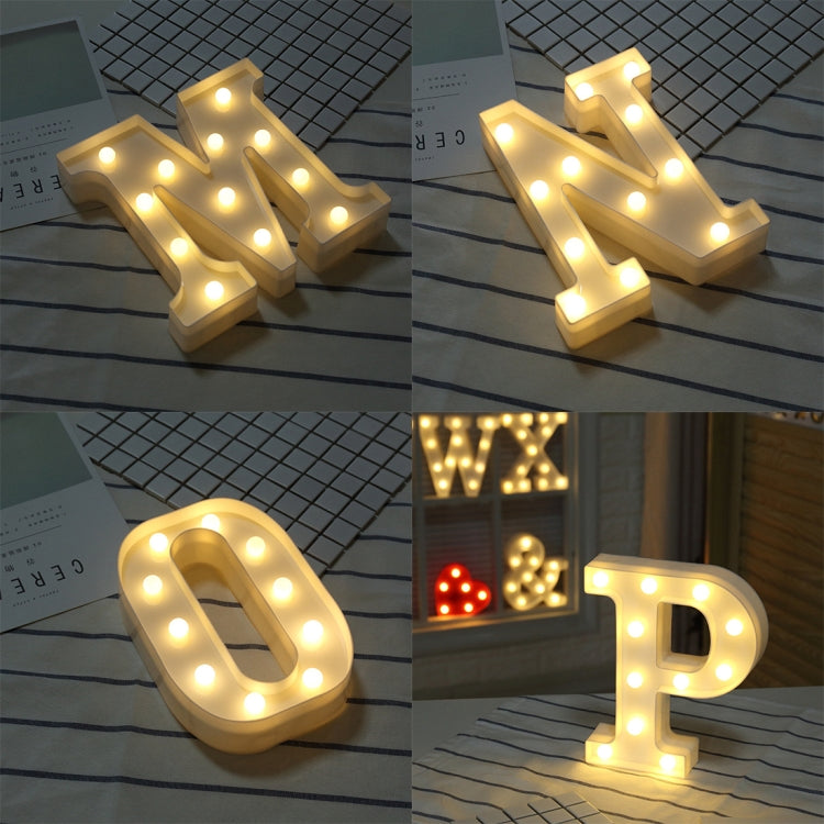 Lumière de vacances LED blanche chaude autonome à piles sèches, N, A, B, O, C, P, D, Q, E, R, F, G, T, U, I, V, W, J, X, K, L, M, Z