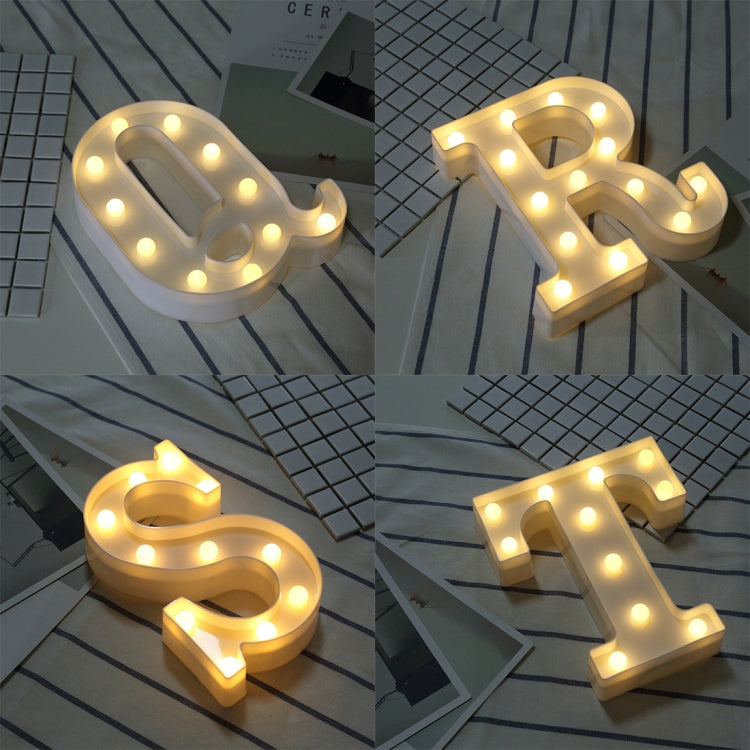 Lumière de vacances LED blanche chaude autonome à piles sèches, N, A, B, O, C, P, D, Q, E, R, F, G, T, U, I, V, W, J, X, K, L, M, Z