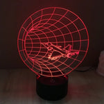 Lampe de bureau créative stéréo visuelle à 7 couleurs, lampe de nuit, style Machine à remonter le temps