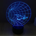 Lampe de bureau créative stéréo visuelle à 7 couleurs, lampe de nuit, style Machine à remonter le temps