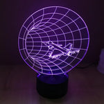 Lampe de bureau créative stéréo visuelle à 7 couleurs, lampe de nuit, style Machine à remonter le temps