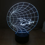 Lampe de bureau créative stéréo visuelle à 7 couleurs, lampe de nuit, style Machine à remonter le temps