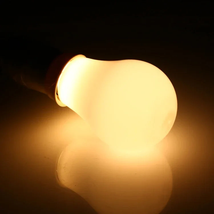Ampoule LED économique 7W 500LM E27 2835 28LEDs sans scintillement, Couleur de lumière : Blanc chaud, AC 85-265V, 7W