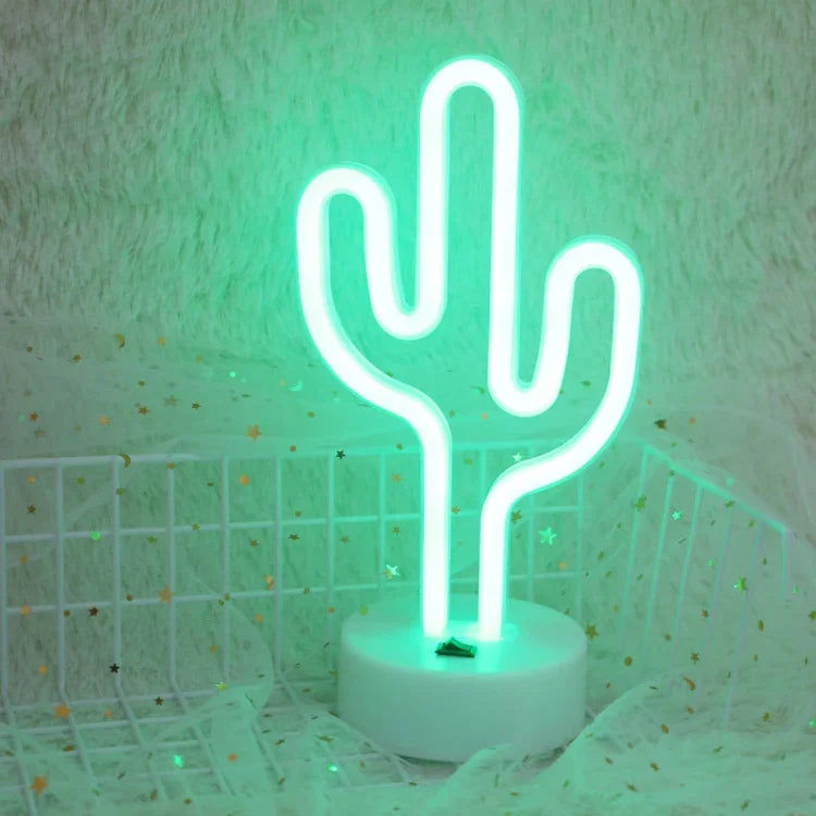 Lampe Décorative Fée Chaude Veilleuse pour Noël, Mariage, Fête, Chambre, Cactus