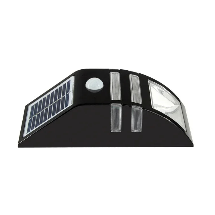 Applique murale extérieure 80 LM 6000-6500K avec panneau solaire 5V 0,5W, lumière blanche 0,2W