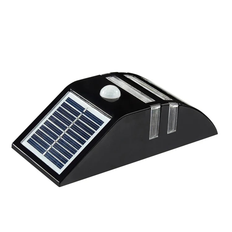 Applique murale extérieure 80 LM 6000-6500K avec panneau solaire 5V 0,5W, lumière blanche 0,2W