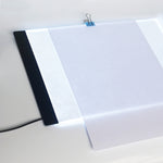 Boîte lumineuse de traçage LED USB portable ultra-fine format A4 pour artistes, dessin, croquis, animation et visualisation aux rayons X, sans contrôle de luminosité, sans chargeur