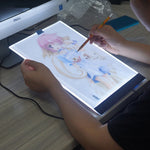 Boîte lumineuse de traçage LED USB portable ultra-fine format A4 pour artistes, dessin, croquis, animation et visualisation aux rayons X, sans contrôle de luminosité, sans chargeur