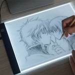 Boîte lumineuse de traçage artistique LED USB portable ultra-fine format A4, contrôle de la luminosité pour artistes dessin, croquis, animation et visualisation de radiographies, Contrôle de la luminosité