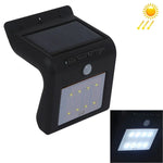 Lampe murale solaire avec détecteur de mouvement 8 LED et panneau solaire, lumière blanche 8 LED