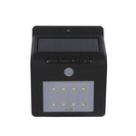 Lampe murale solaire avec détecteur de mouvement 8 LED et panneau solaire, lumière blanche 8 LED