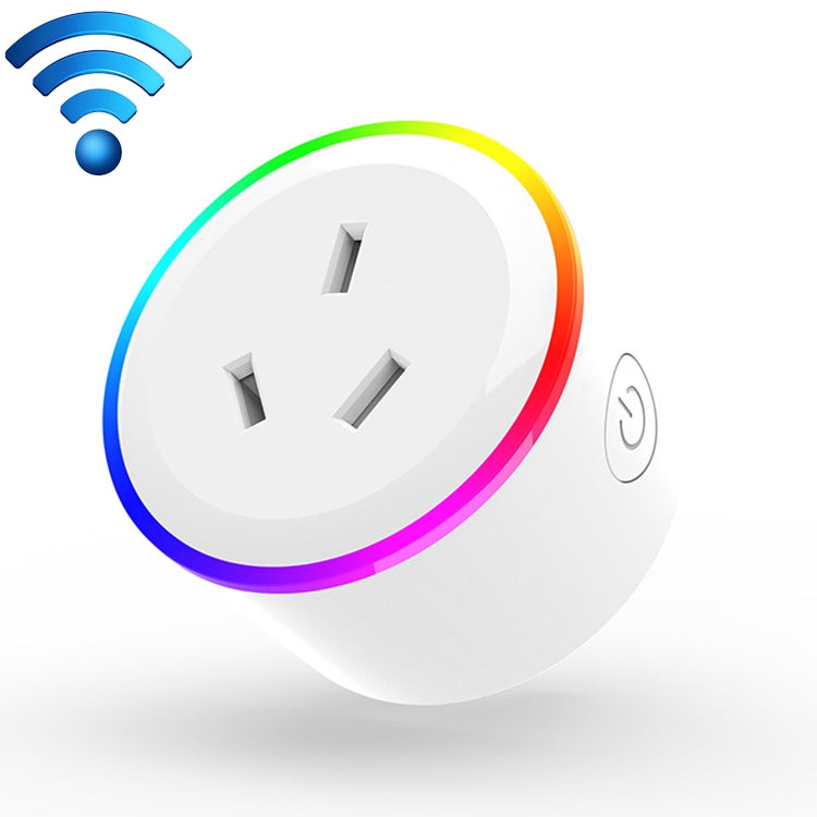 Prise intelligente WiFi 10A lumière de scène RGB avec télécommande compatible Alexa, Google Home et IFTTT, AC 100-240V, prise AU, XS-A17