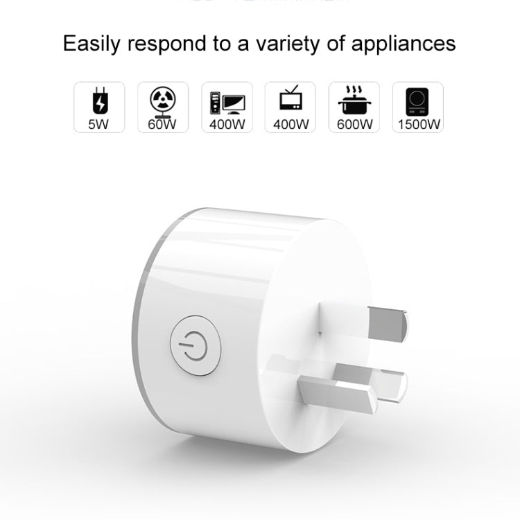 Prise intelligente WiFi 10A lumière de scène RGB avec télécommande compatible Alexa, Google Home et IFTTT, AC 100-240V, prise AU, XS-A17
