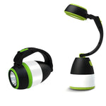 L001 Lampe de camping LED portable 5W rechargeable par USB avec fonction de batterie externe (vert), LED6908, LED6908L, LED6908R
