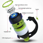 L001 Lampe de camping LED portable 5W rechargeable par USB avec fonction de batterie externe (vert), LED6908, LED6908L, LED6908R