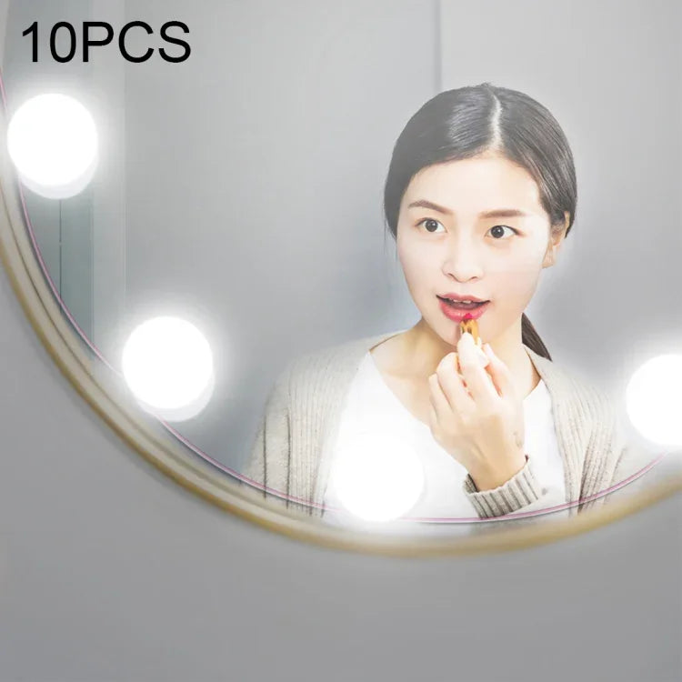 Ampoule LED cosmétique de style Hollywood de 120LM 7000K, rechargeable par USB, pour coiffeuse, longueur du câble : 4,6 m, CC 5 V