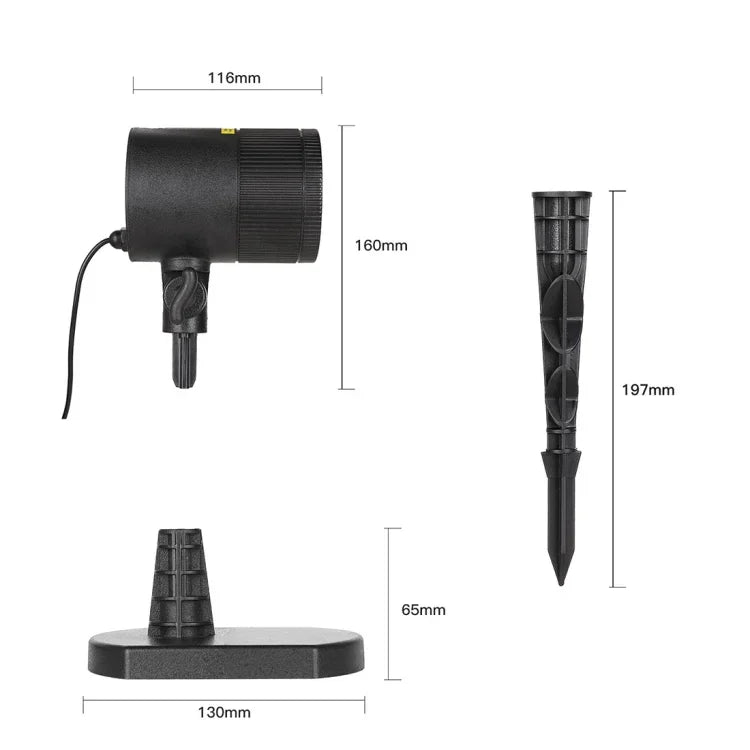 Mini lampe d'extérieur laser dynamique rouge et vert, CMF-A103