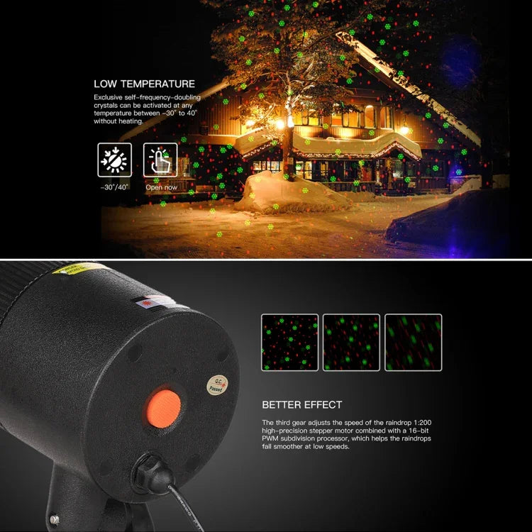 Mini lampe d'extérieur laser dynamique rouge et vert, CMF-A103