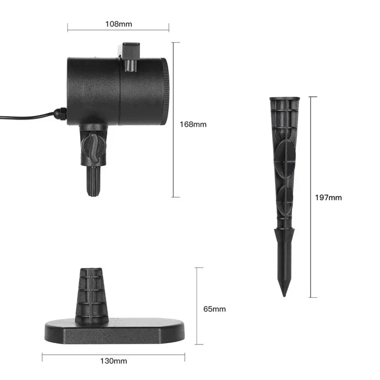 Lampe de jardin extérieure à motifs 8 groupes, CPF-LM401