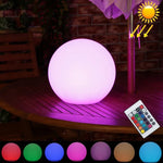 Lumière LED flottante et colorée pour jardin, avec panneau solaire en silicium monocristallin de 0,8 W et télécommande