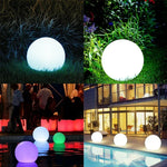 Lumière LED flottante et colorée pour jardin, avec panneau solaire en silicium monocristallin de 0,8 W et télécommande