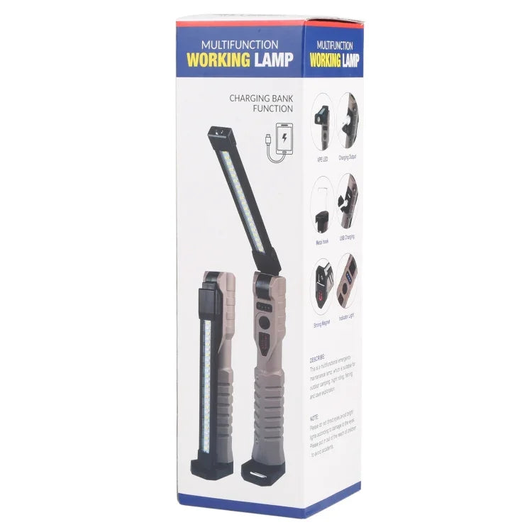 FA-WK06 Lampe de travail d'urgence pliable multifonction rechargeable avec fonction Power Bank, FA-WK06