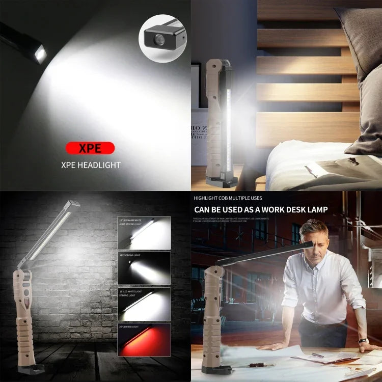 FA-WK06 Lampe de travail d'urgence pliable multifonction rechargeable avec fonction Power Bank, FA-WK06