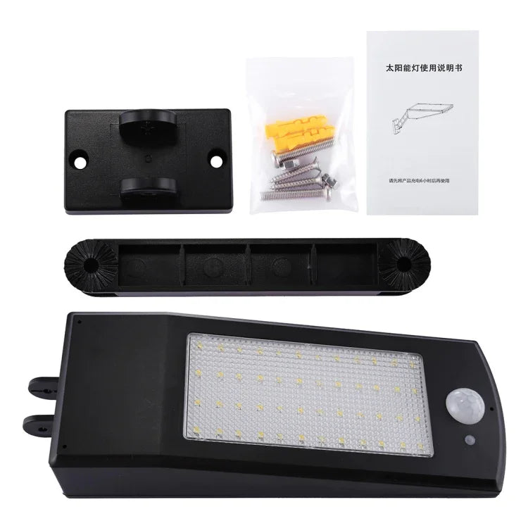 48 LED CMS 2835 900 LM Angle réglable Lampe économe en énergie avec panneau solaire 5V 3.2W, 6.8W 48 LED