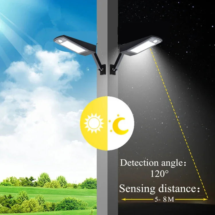 48 LED CMS 2835 900 LM Angle réglable Lampe économe en énergie avec panneau solaire 5V 3.2W, 6.8W 48 LED