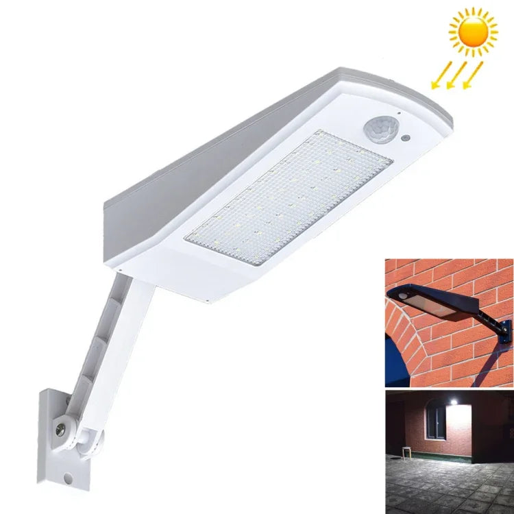48 LED CMS 2835 900 LM Angle réglable Lampe économe en énergie avec panneau solaire 5V 3.2W, 6.8W 48 LED