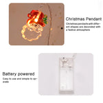 Guirlande lumineuse décorative LED 1,5m 10 lumières pour sapin de Noël, sapin de Noël