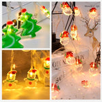 Guirlande lumineuse décorative LED 1,5m 10 lumières pour sapin de Noël, sapin de Noël