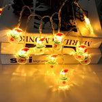 Guirlande lumineuse décorative LED 1,5m 10 lumières bonhomme de neige de Noël, bonhomme de neige de Noël
