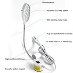 Lampe de machine à coudre LED dimmable à aimant, lampe de travail économie d'énergie 22 perles, 22 perles