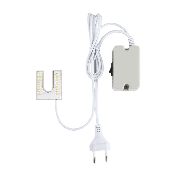 Lampe de machine à coudre à 10 LED en forme de U avec aimant, à haute luminosité et économie d'énergie