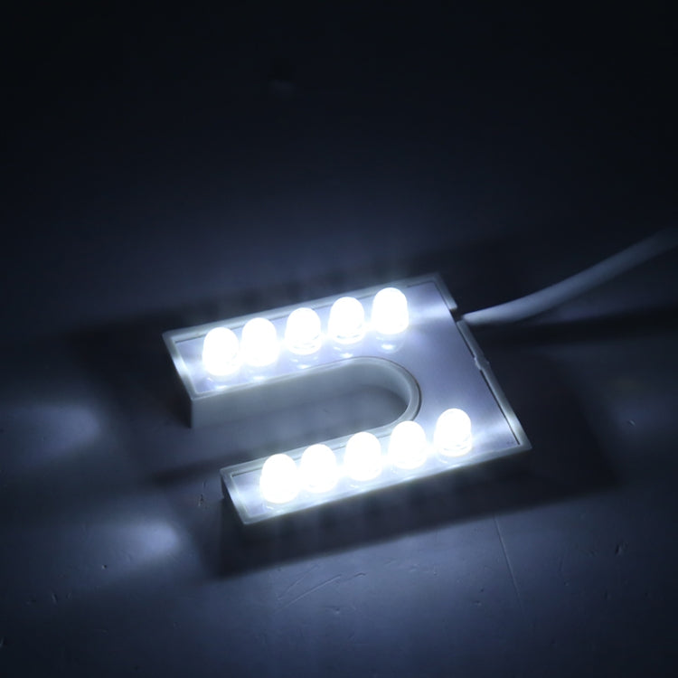 Lampe de machine à coudre à 10 LED en forme de U avec aimant, à haute luminosité et économie d'énergie